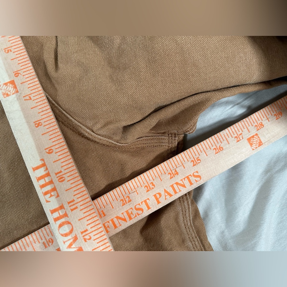 Dickies Detroit Full Zip Blanket Lined Workwear Large Cropped Tan Jacket Flawed - Picture 4 of 15